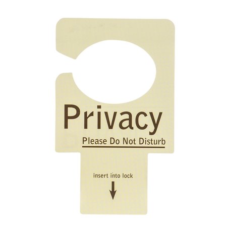 REGISTRY Ivory Electronic Dnd Sign, 100Pk U72DNDTEL-IAH